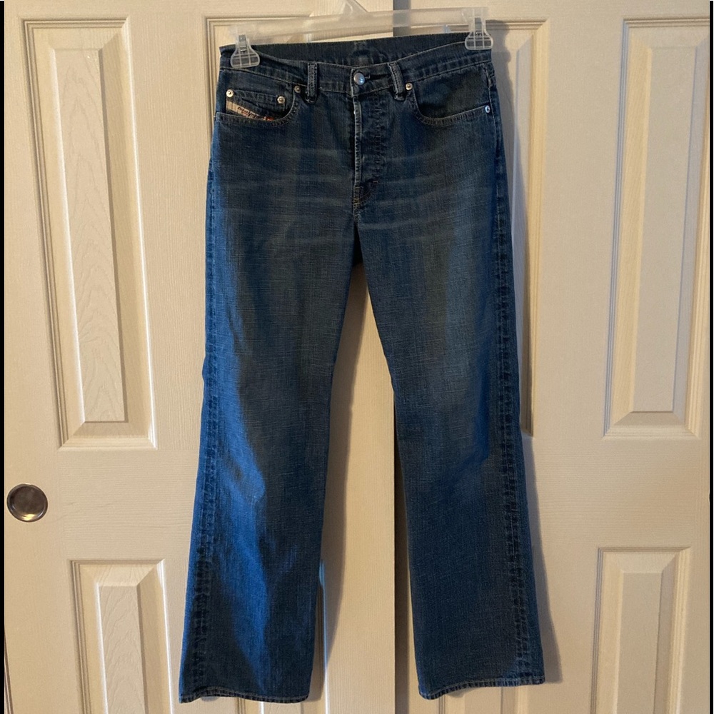 Diesel Industry Ladies Metal Button Fly Front Jeans Made In Italy